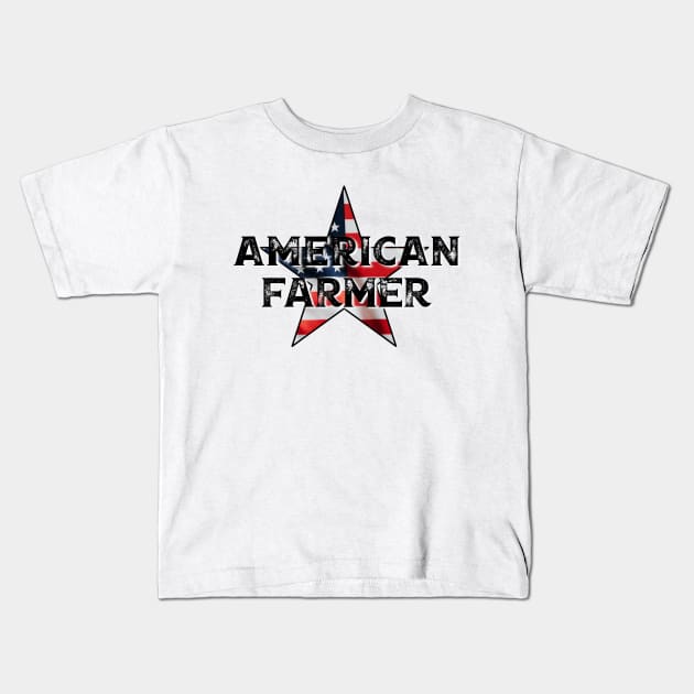 American Farmer Kids T-Shirt by BlackGrain